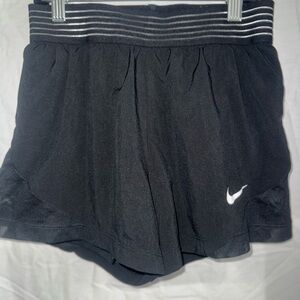 Nike Women's Black and Gray Athletic Shorts